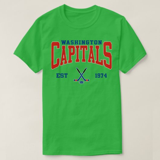 Retro Washington Hockey T-shirt (Design voorkant)