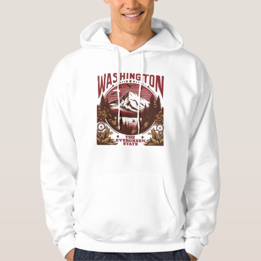 Retro Washington Hoodie (Voorkant)