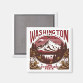 Retro Washington Magneet (Voorkant / Achterkant)