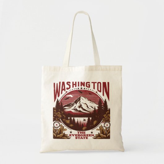 Retro Washington Tote Bag (Voorkant)