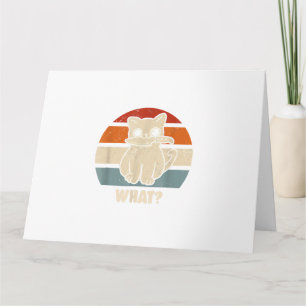 Retro wat Cat Knife betekent Kat Funny Cats mam en Kaart