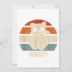 Retro wat Cat Knife betekent Kat Funny Cats mam en Kaart