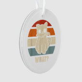 Retro wat Cat Knife betekent Kat Funny Cats mam en Ornament (voorkant)