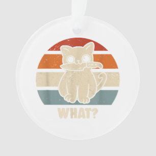 Retro wat Cat Knife betekent Kat Funny Cats mam en Ornament