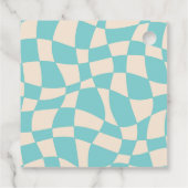 Retro "Wat een jaar!" Vakantiefoto Bedankjes Labels (Achterkant)