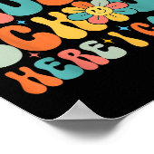 Retro Watch Out Middle School Here I Come Back To  Poster (Hoek)