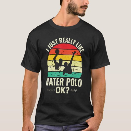 Retro Water Polo Design I Net als Water P (Voorkant)