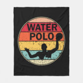 Retro Water Polo -  H2 Polo Waterpolo Fleece Deken (Voorkant)