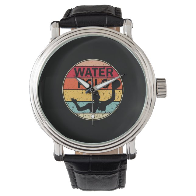Retro Water Polo -  H2 Polo Waterpolo Horloge (Voorkant)