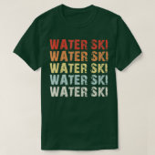Retro Water Ski Lover Gift Waterski Love Gifts Ski T-shirt (Design voorkant)
