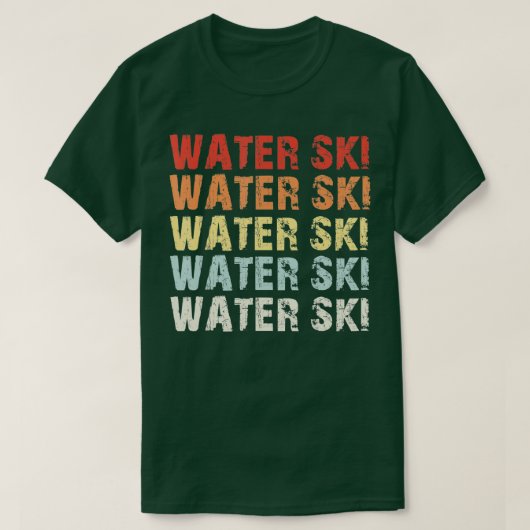 Retro Water Ski Lover Gift Waterski Love Gifts Ski T-shirt (Design voorkant)