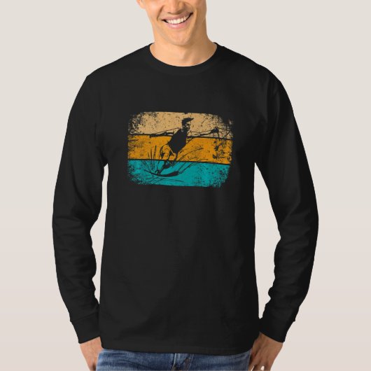 Retro  water Ski T-shirt (Voorkant)