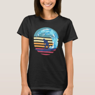 Retro Water Sport Surfer Waves Surfboard Surf Surf T-shirt