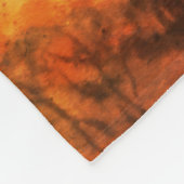 Retro Watercolor of Haystack Rock Fleece Deken (Hoek)