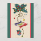 Retro Waterkleurige siervoorwerpen Briefkaart (Voorkant)