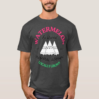 Retro Watermeloen Kroon Festival 1954 Retro Fruit T-shirt