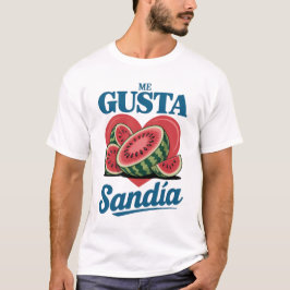 Retro Watermelon “Me Gusta Sandía” Summer Tee T-shirt