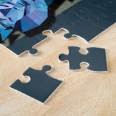 Retro waterpolospeler legpuzzel (Zijkant)