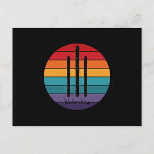 Retro Waterskiing - Water Ski Briefkaart