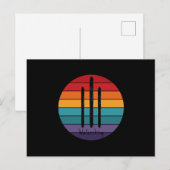 Retro Waterskiing - Water Ski Briefkaart (Voorkant / Achterkant)