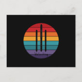 Retro Waterskiing - Water Ski Briefkaart (Voorkant)