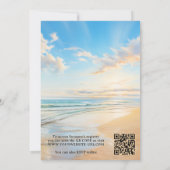 Retro Waterverf Beach Vrijgezellenfeest Kaart (Achterkant)