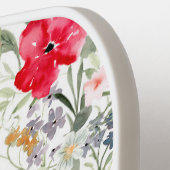 Retro waterverf bloemig pickleball paddle (Links Detail)