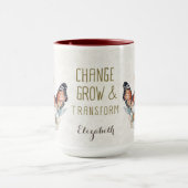 Retro Waterverf Butterfy Mok (Midden)