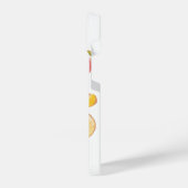 Retro Waterverf en kleurrijke verse perzik plakjes iPhone Hoesje (Linkerkant)