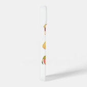 Retro Waterverf en kleurrijke verse perzik plakjes iPhone Hoesje (Rechterkant)