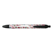 Retro Waterverf Florals Zwarte Inkt Pen (Achterkant)