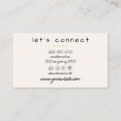 Retro Waterverf Green Stripes Unique Boho Chic Visitekaartje (Achterkant)