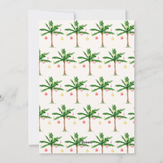 Retro Waterverf Kerstmis in juli Zomerfeest Feestdagenkaart (Achterkant)