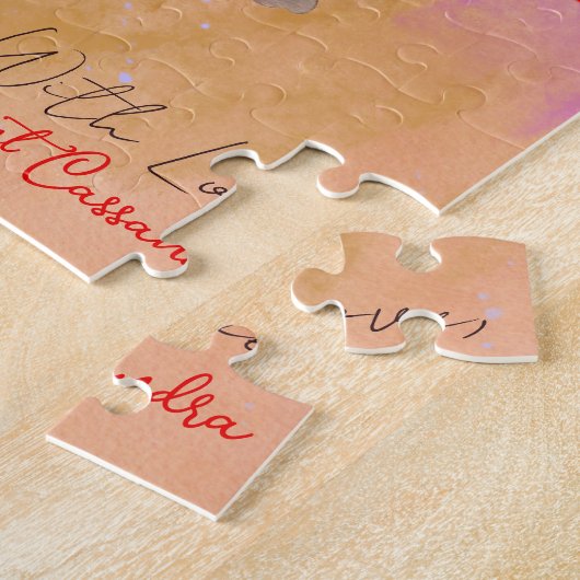  Retro Waterverf - paasmandje Legpuzzel (Zijkant)