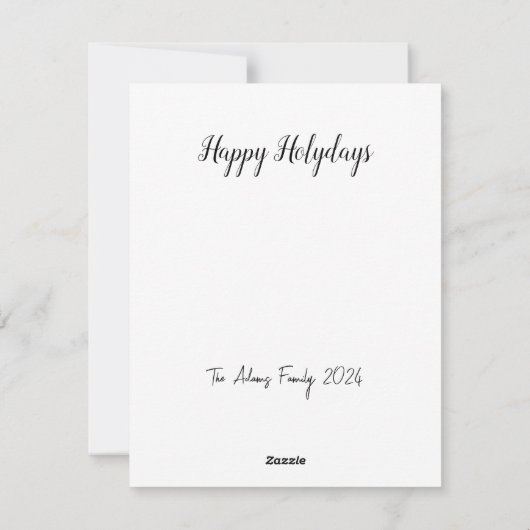 Retro Waterverf schilderij sneeuwman Feestdagenkaart (Achterkant)