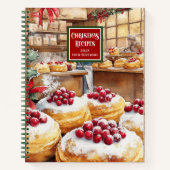 Retro Waterverf Vakantie Recept Planner Notitieboek (Voorkant)