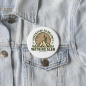 Retro Watkins Glen Hike Ronde Button 7,6 Cm (In situ)