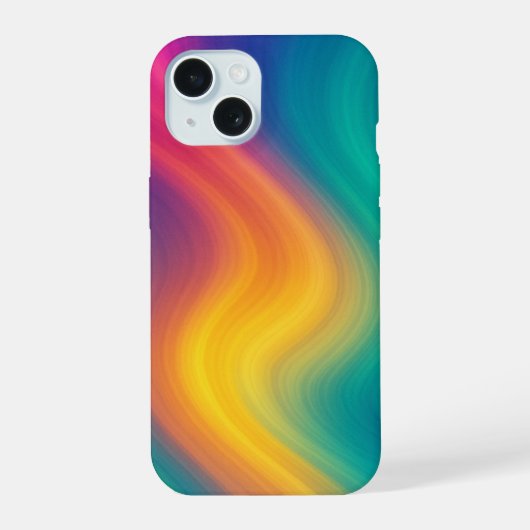 Retro Wave Abstract Phone Case iPhone 15 Case (Achterkant)