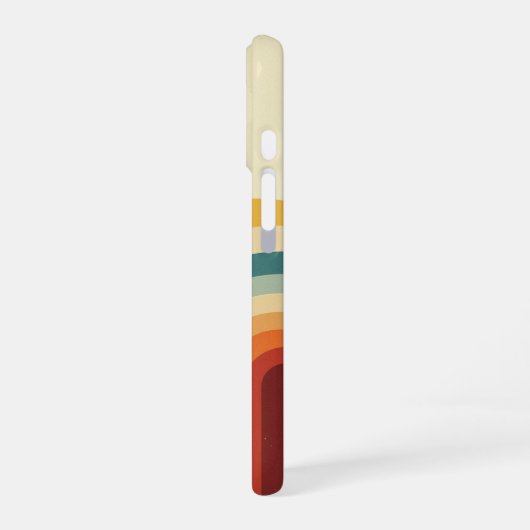 Retro Wave Arches iPhone 16 Hoesje (Linkerkant)