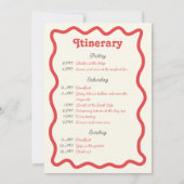 Retro Wave Bachelorette Weekend Route Kaart (Achterkant)