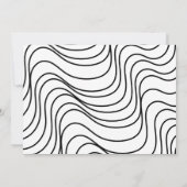 Retro Wave Black White Photo Graduparty Kaart (Achterkant)