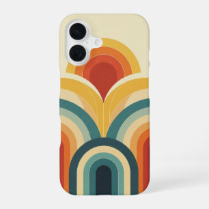 Retro Wave Bogen iPhone 16 Hoesje