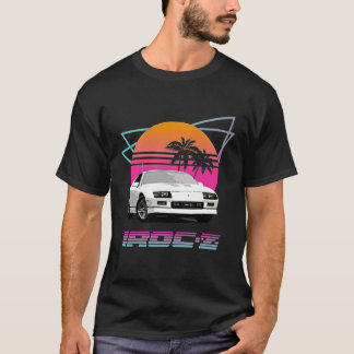 Retro Wave Chevy Camaro Iroc Z uit de jaren tachti T-shirt