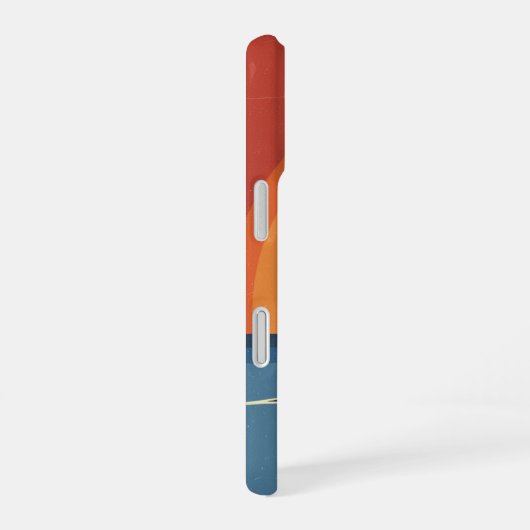 Retro Wave Crest iPhone 16 Hoesje (Rechterkant)