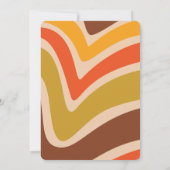 Retro Wave Daisies Groovy 30e verjaardag Kaart (Achterkant)