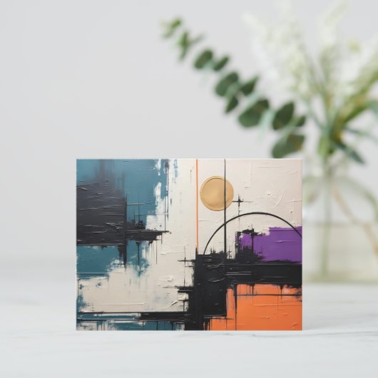 Retro Wave Design 03 Briefkaart (Staand voorkant)