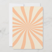 Retro Wave Disco Ball Musical Sinaasappel Verjaard Kaart (Achterkant)