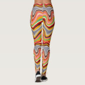 retro wave disco leggings (Achterkant)