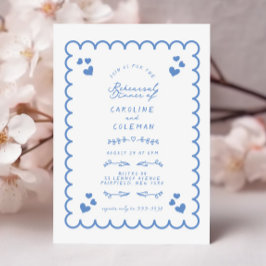 Retro Wave Doodle Handgeschreven repetitie diner Kaart