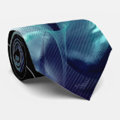 Retro Wave Fractal Stropdas (Opgerold)